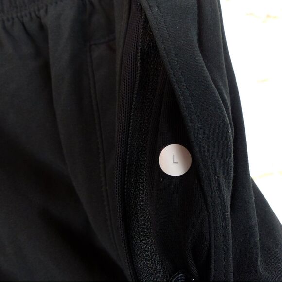 Lululemon X Soulcycle Pace Breaker Shorts Mens L Black  8” Lined Logo Gym - Picture 8 of 16